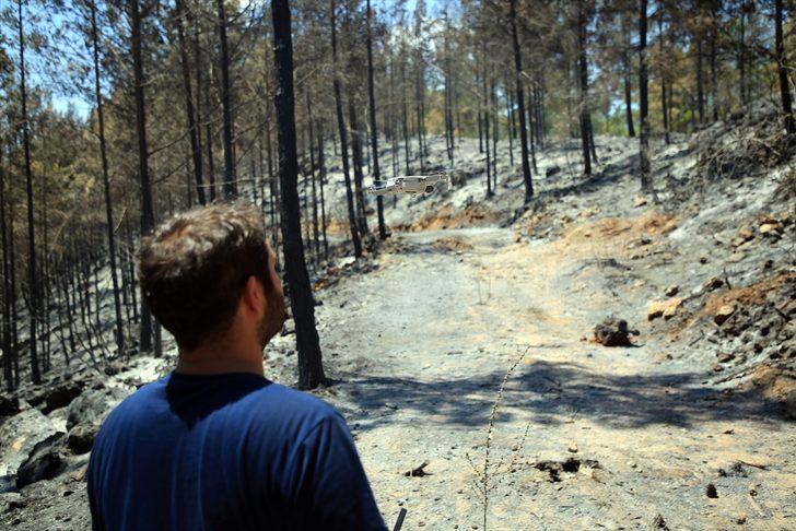 GÜNCELLEME - Mersin'de kontrol altına alınan orman yangını bölgesinde soğutma çalışmaları sürüyor G3