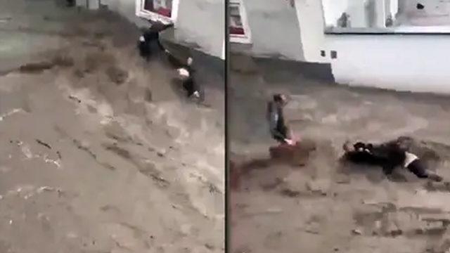Avusturya’da sele kapılan Türk çiftin hayatını Avusturyalı komşusu kurtardı