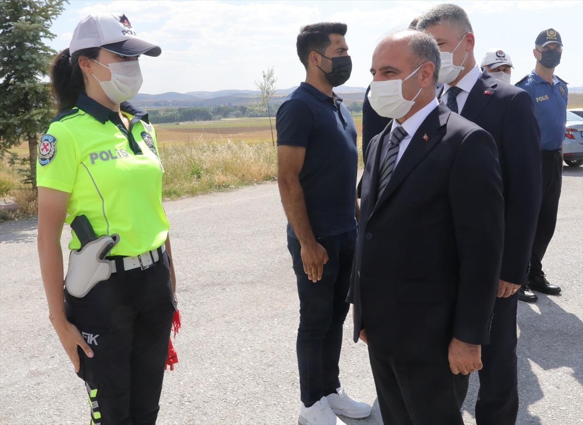 Emniyet Genel M&uuml;d&uuml;r&uuml; Mehmet Aktaş Yozgat'ta trafik denetimlerine katıldı: