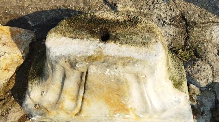 İznik'te göl kıyısında tarihi eser bulundu