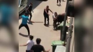 Bursa'da kaçan öfkeli boğa, mahalleliye zor anlar yaşattı
