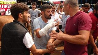 Kurban pazarında kol çatlatan pazarlık!