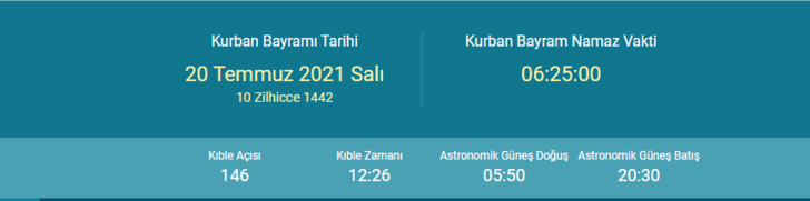 Bursa, Rize, Diyarbakır, Van bayram namazı kaçta okunuyor? 20 Temmuz Bursa, Rize, Diyarbakır, Van bayram namazı saatleri! G1