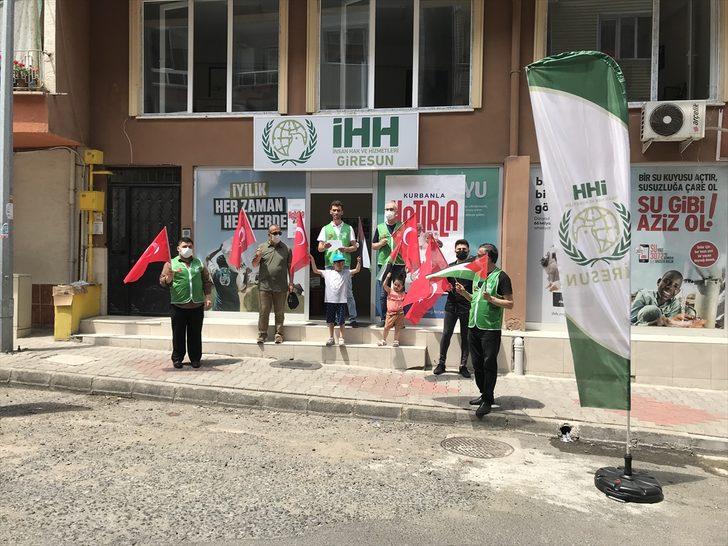 Trabzon, Bayburt ve Giresun'da İHH Derneği üyeleri İsrail'in Mescid-i Aksa'daki politikalarını kınadı G1