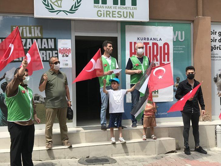Trabzon, Bayburt ve Giresun'da İHH Derneği üyeleri İsrail'in Mescid-i Aksa'daki politikalarını kınadı G2