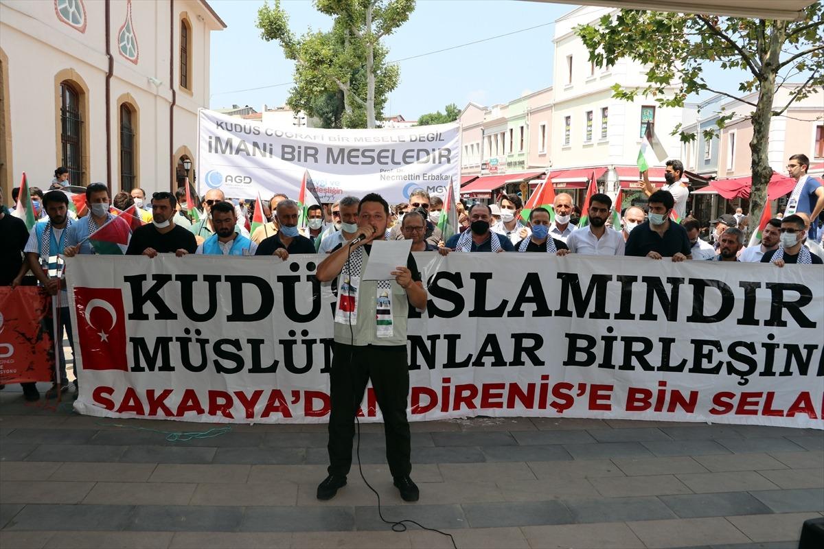 Sakarya ve Bolu'daki sivil toplum kuruluşları, İsrail'in Mescid-i Aksa'daki politikalarını kınadı