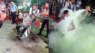 İşkence gibi eğlence! Damadın kardeşine yapılanlar şaşkına çevirdi