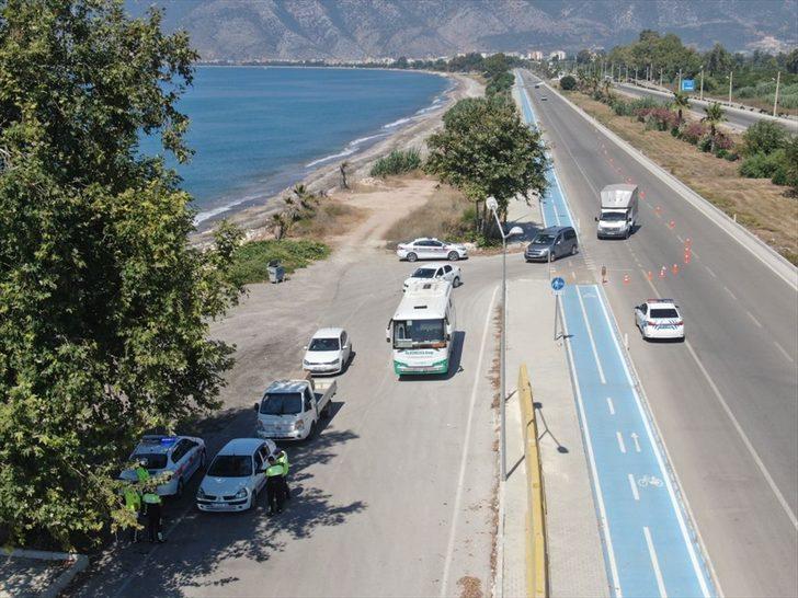 Antalya'da bayram öncesi drone destekli trafik denetimi G1