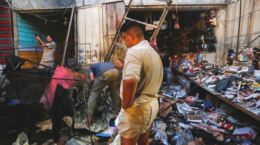 Irak'ın başkenti Bağdat'ta pazar yerine d&uuml;zenlenen saldırıda en az 25 kişi hayatını kaybetti