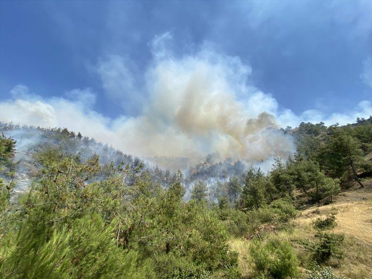 GÜNCELLEME - Kahramanmaraş'ta çıkan orman yangınına havadan ve karadan müdahale ediliyor G1
