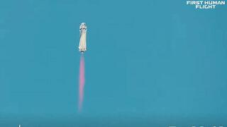 Milyarder iş insanı Jeff Bezos'un uzay yolculuğu gerçekleşti