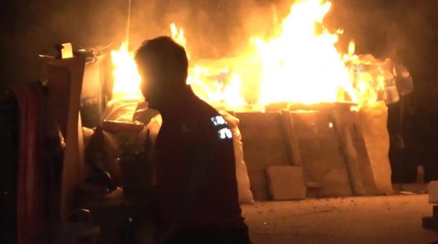 Kırıkkale'de bir evin balkonundaki tüp patladı