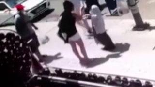 Küçükçekmece’de ekmek bahanesi ile başörtülü kadına çirkin saldırı kamerada