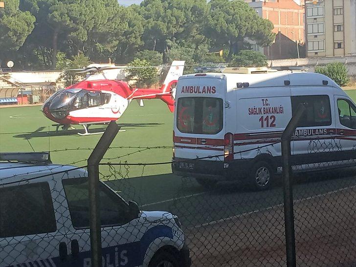 İzmir�de ambulans helikopter yeni doğan bebek için