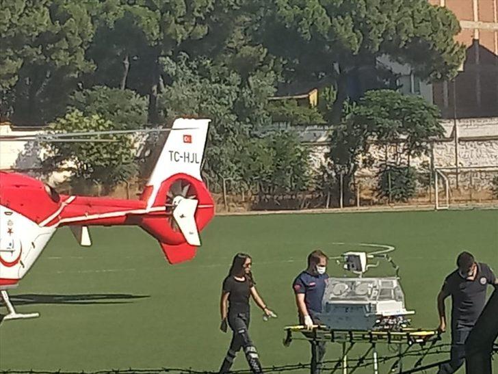 İzmir'de ambulans helikopter yeni doğan bebek için havalandı G3