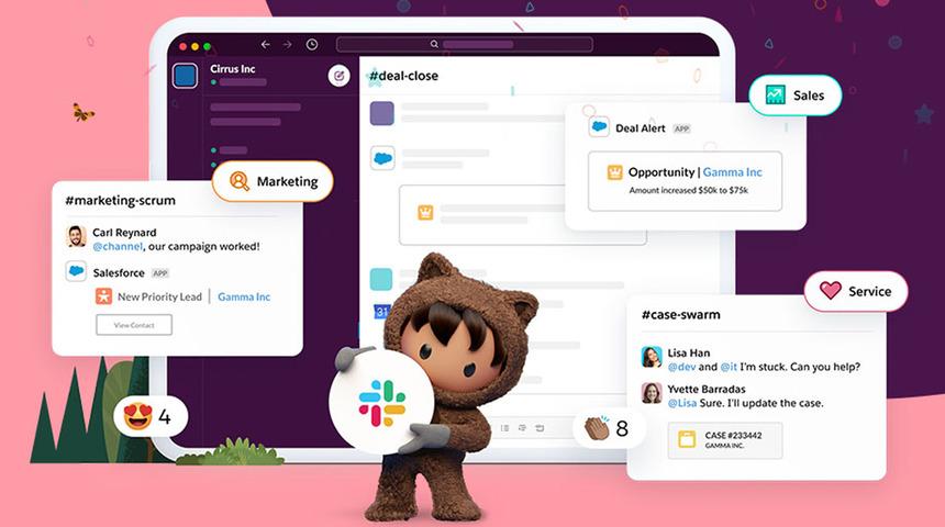 Slack, resmen Salesforce'un bünyesine katıldı