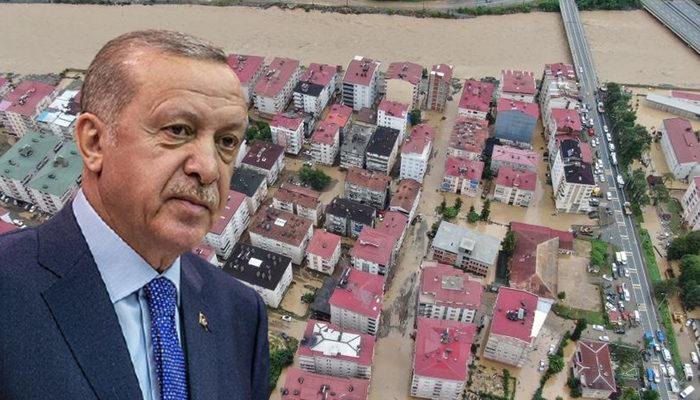 Rize ve Artvin'de sel! Cumhurbaşkanı Erdoğan afet bölgesinde