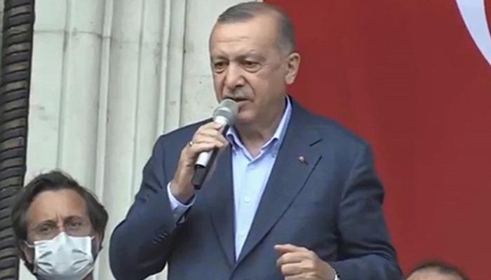 Cumhurbaşkanı Erdoğan sel bölgesinde: Ne gerekiyorsa elimizden geleni yapacağız