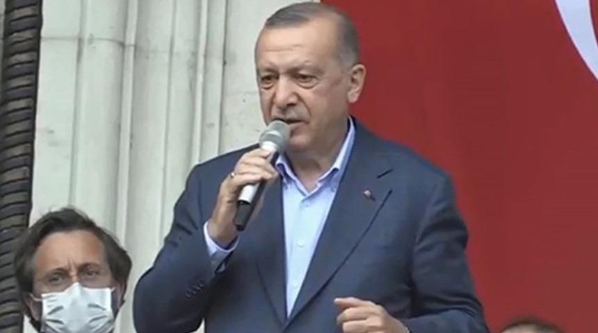 Cumhurbaşkanı Erdoğan sel bölgesinde: Ne gerekiyorsa elimizden geleni yapacağız