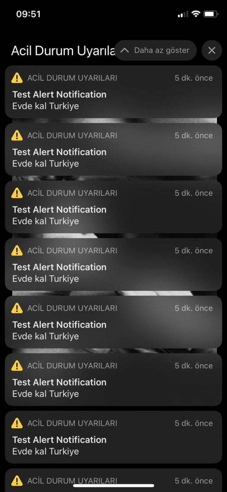 Test Alert Notification ne demek? iPhone neden, 'Evde kal ...