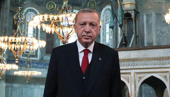 Cumhurbaşkanı Erdoğan'dan 'Ayasofya Camii' mesajı