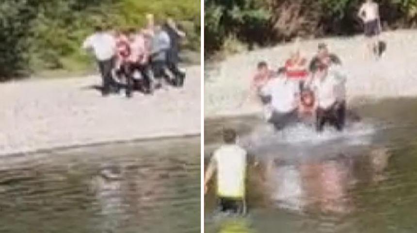 Boğulma tehlikesi geçiren baba ve 3 çocuğunu kurtaran kişi boğuldu