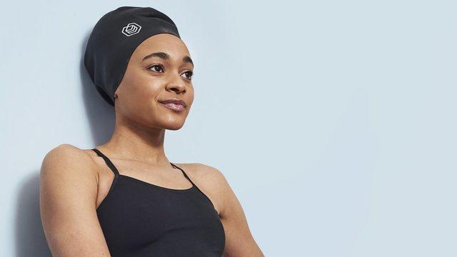 Alice Dearing, pictured wearing a Soul Cap, will be the first black woman to represent Great Britain in an Olympic swimming event at Tokyo 2020