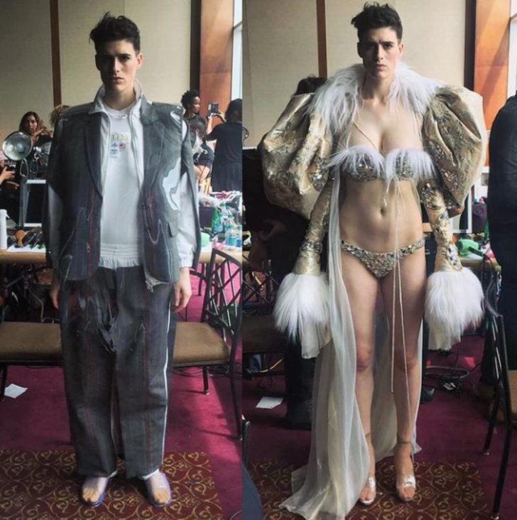 Hem erkek hem de kadın kıyafetlerinin modelliğini yaparak tabuları yıkan model: Rain Dove G3