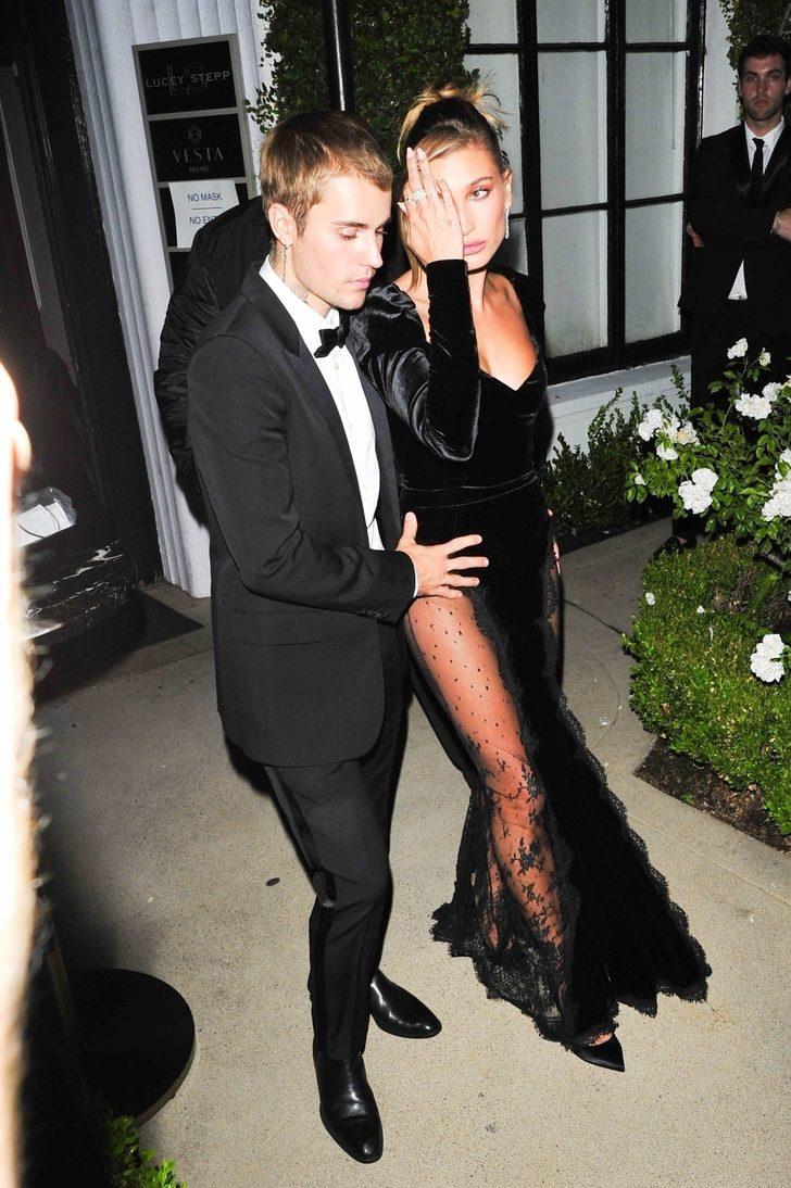 Hailey Baldwin transparan giydi, Justin Bieber önlem aldı G1