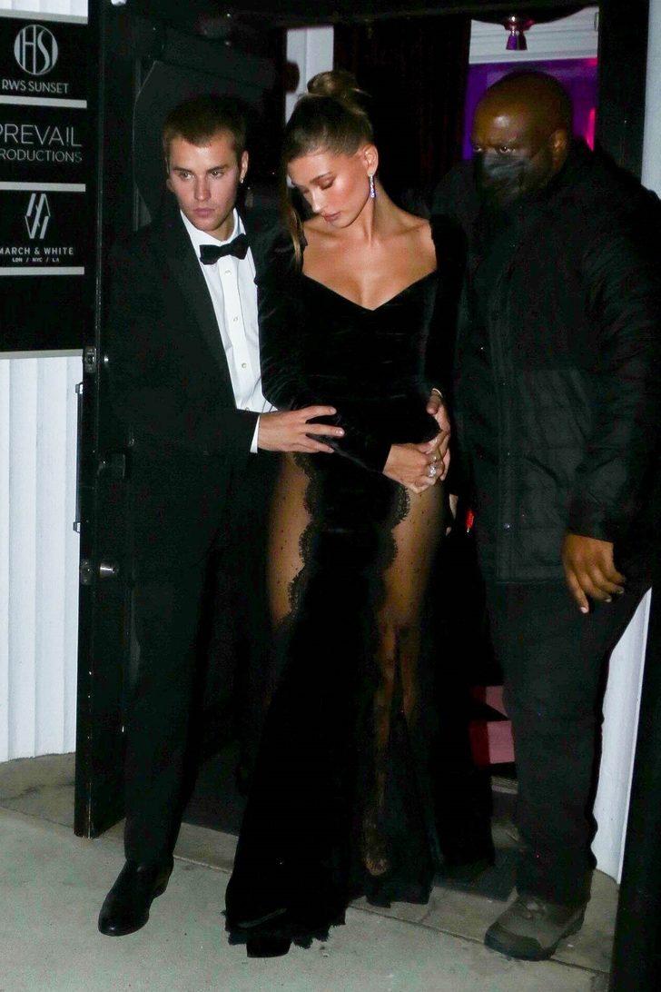 Hailey Baldwin transparan giydi, Justin Bieber önlem aldı G5