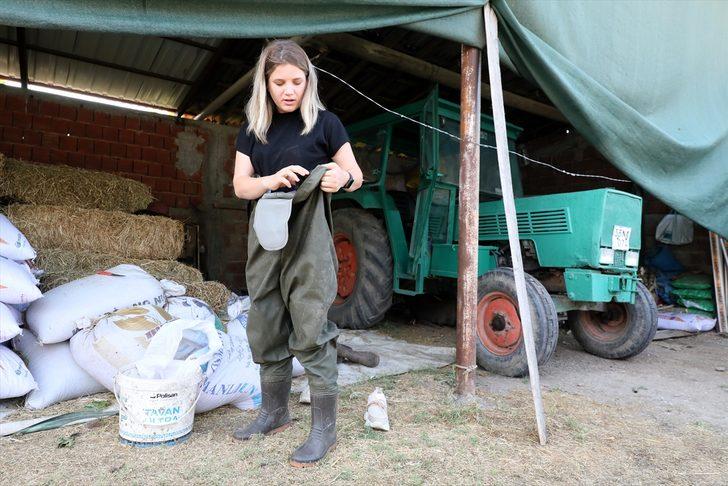 Merve öğretmen hayvancılığa başlayarak babasının hayallerini gerçekleştirdi G2