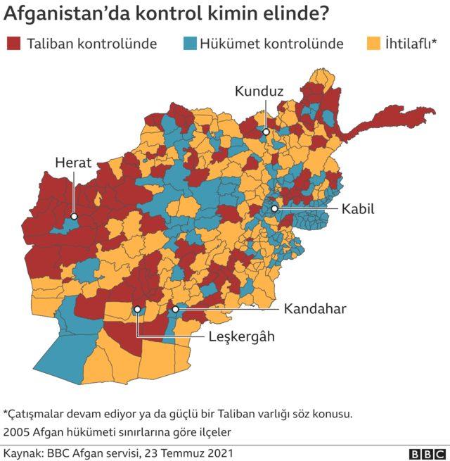 Taliban Afganistan da kontrol&uuml; altındaki toprakları nasıl genişletti? 1