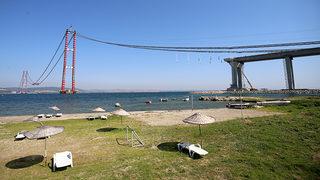 '1915 Çanakkale Köprüsü'nün 3. tabliye montajına başlandı