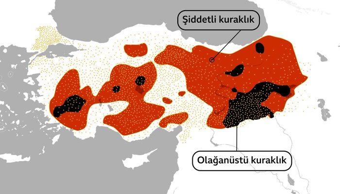 Türkiye'de kuraklık: Haritalar tehlikenin boyutları hakkında ne gösteriyor?