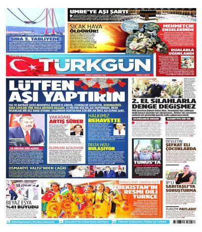 Türkgün gazetesi oku Türkgün oku
