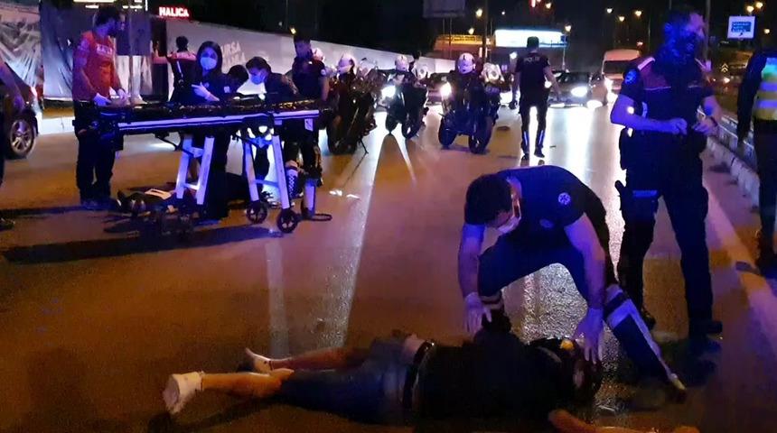 Bursa'da feci kaza! Metrelerce sürüklendiler