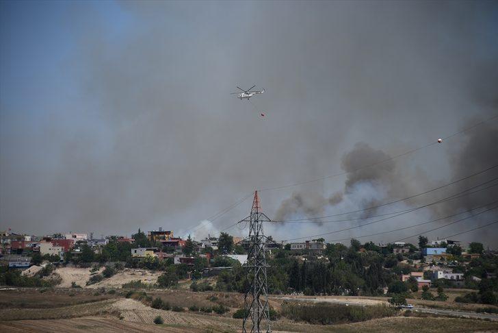 GÜNCELLEME - Adana Sarıçam'da çıkan orman yangını kontrol altına alındı G5
