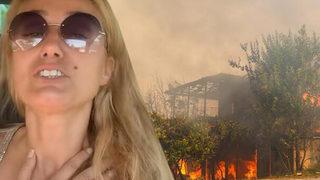 Manavgat yangını çiftliğini de yaktı! Tuğba Özay sinir krizi geçirdi