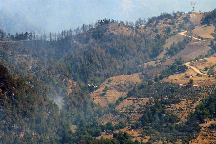GÜNCELLEME - Adana'daki orman yangınına havadan ve karadan müdahale yeniden başladı G1