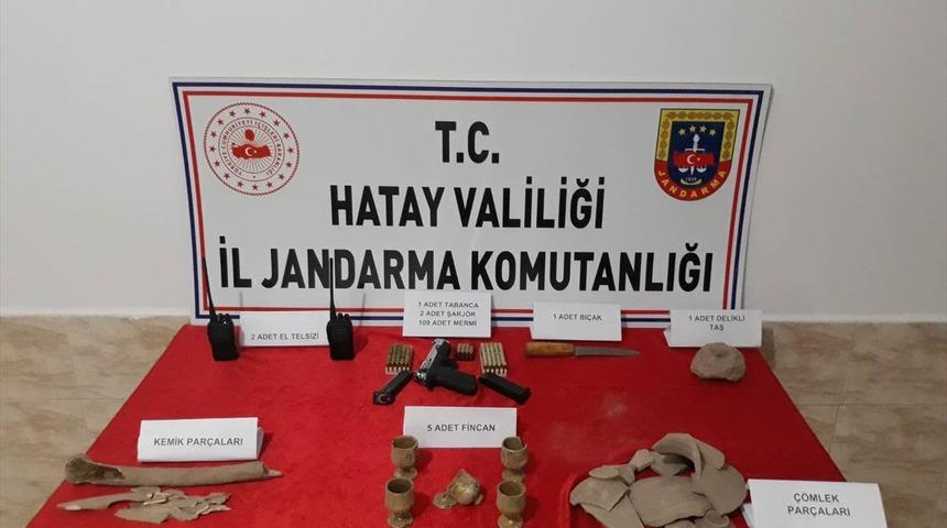 Hatay'da izinsiz kazı yapan 7 şüpheli suçüstü yakalandı