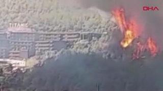 Son Dakika: Muğla'nın Bodrum ilçesinde yangın! Alevler büyük otellere dayandı