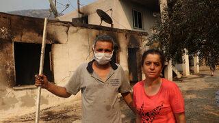 Yangından canlarını zor kurtardılar! Evlerine dönünce acı tabloyla karşılaştılar