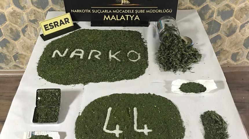 Malatya'da uyuşturucu operasyonunda 2 kişi yakalandı