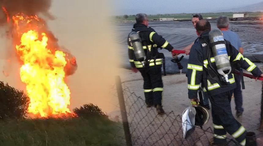 Biogaz enerji tesisinde patlama! Alevler gökyüzüne yükseldi