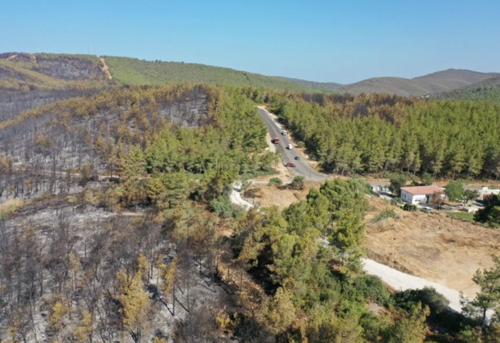 Muğla Güvercinlik’teki yangında otellerin yanındaki 80 hektar orman küle döndü G1
