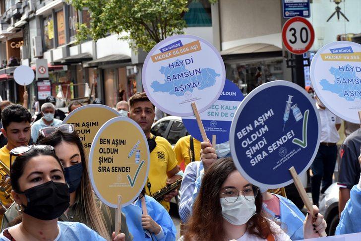 Samsun'da "Hedef 1 Günde 55 bin 555 Aşı" kampanyası başlatıldı G2
