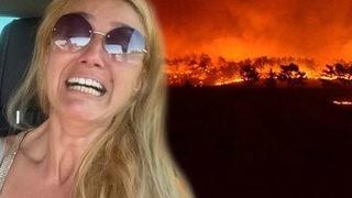 Manavgat'ta çiftliği yandığı için felç geçirdiğini söyleyen Tuğba Özay çiftliğinin son halini paylaştı!