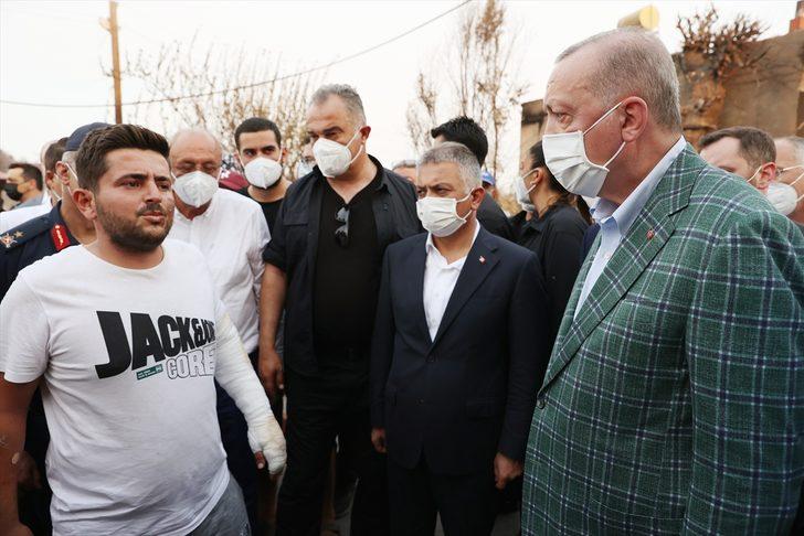 Cumhurbaşkanı Erdoğan, Manavgat'ta orman yangınından etkilenen vatandaşlarla bir araya geldi G1