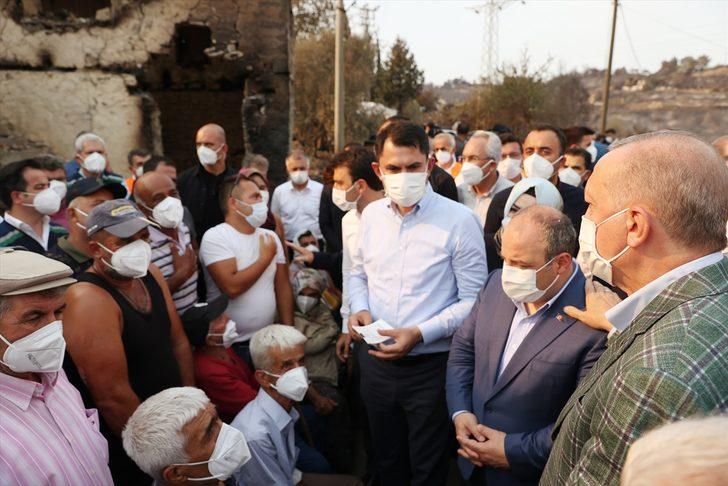 Cumhurbaşkanı Erdoğan, Manavgat'ta orman yangınından etkilenen vatandaşlarla bir araya geldi G2