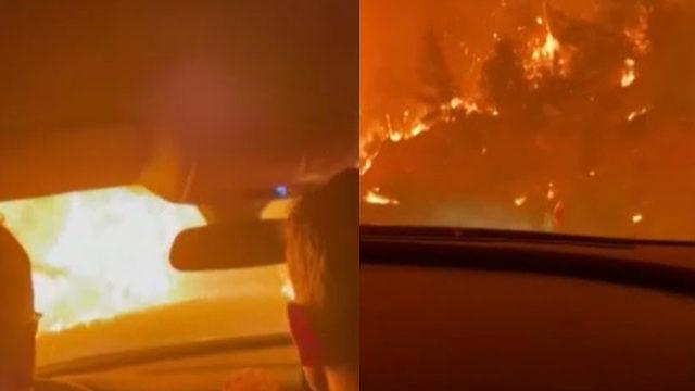 Antalya'da itfaiyecilere yiyecek götüren kişiler alevlerin içinde kaldı: Cehennemi yaşadık